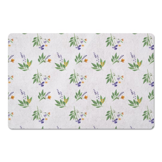 Spring Flower Bunches 27" x 18" Floor Mat